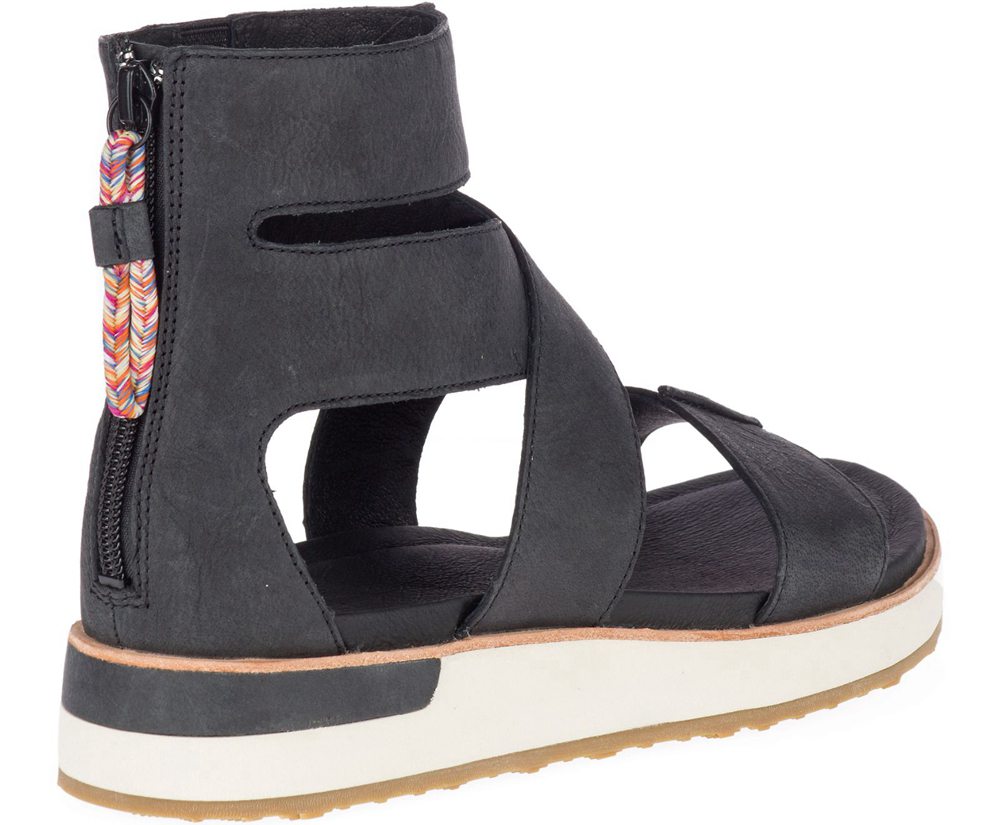 Sandálias Senhora - Merrell Roam Mid Cross - Pretas - XEN391642